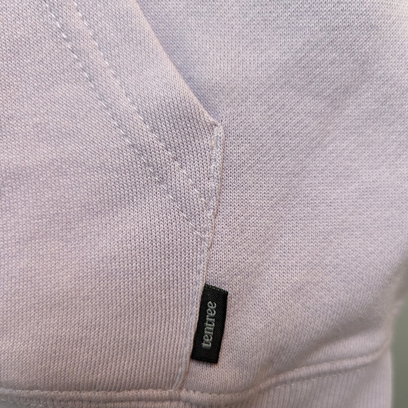 Ten Tree Eco Facts Oversized Hoodie in Lavender - Picture 2 of 7